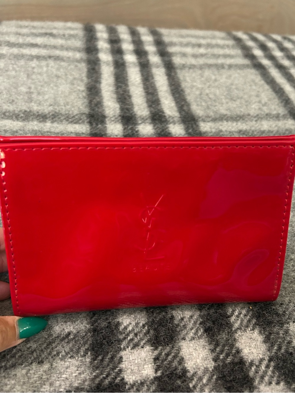 Yves Saint Laurent Beauté Red Cosmetic Pouch